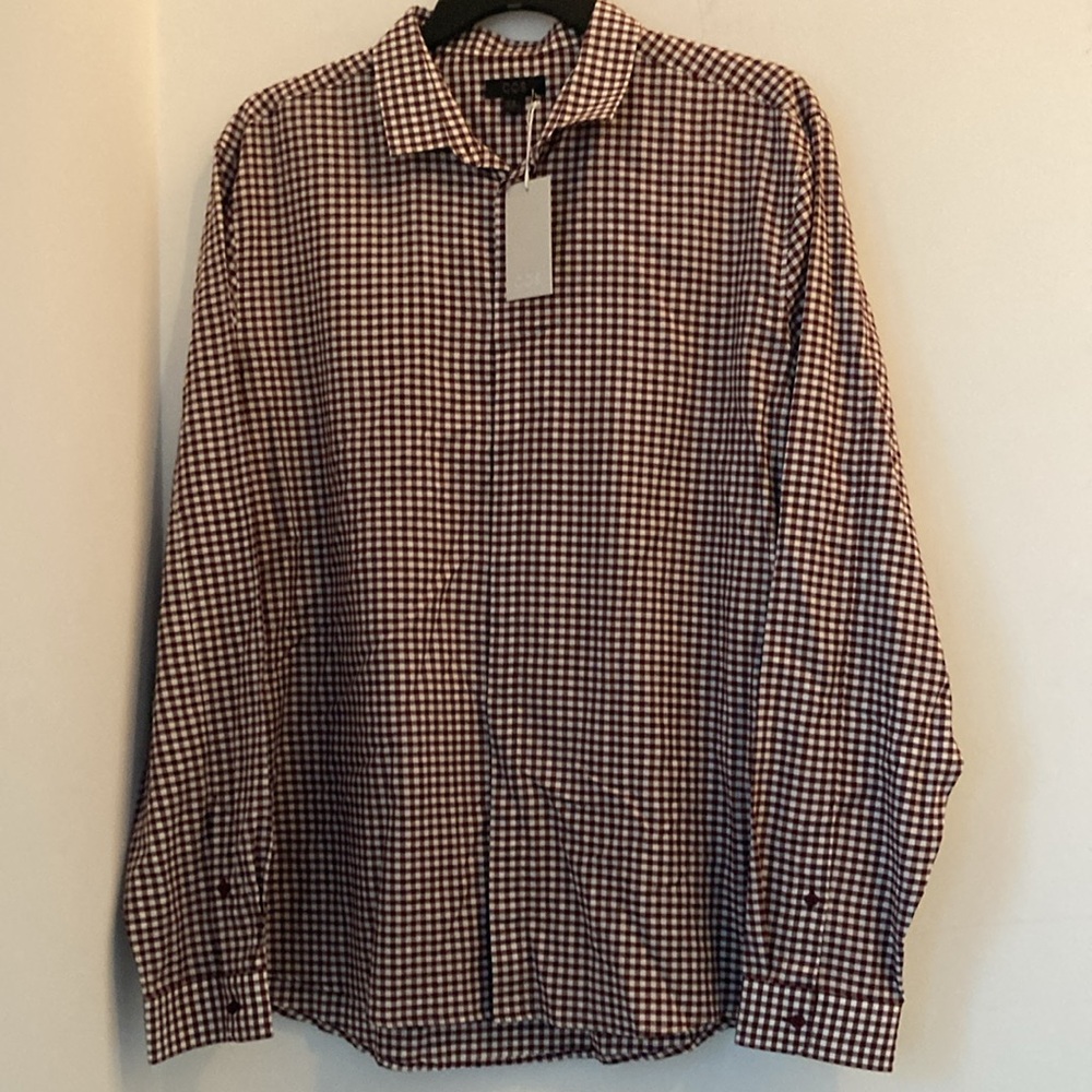 COS Mens Check Shirt Size XL NWT